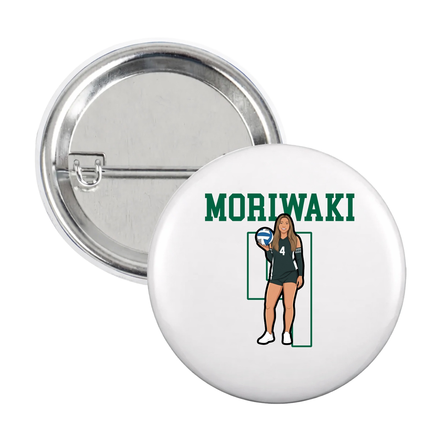 Game Day Button — Shirsey in White