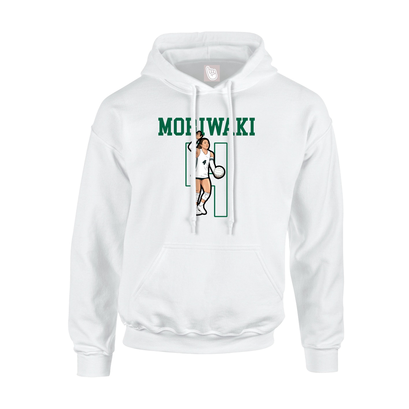 Hoodie — Shirsey in White