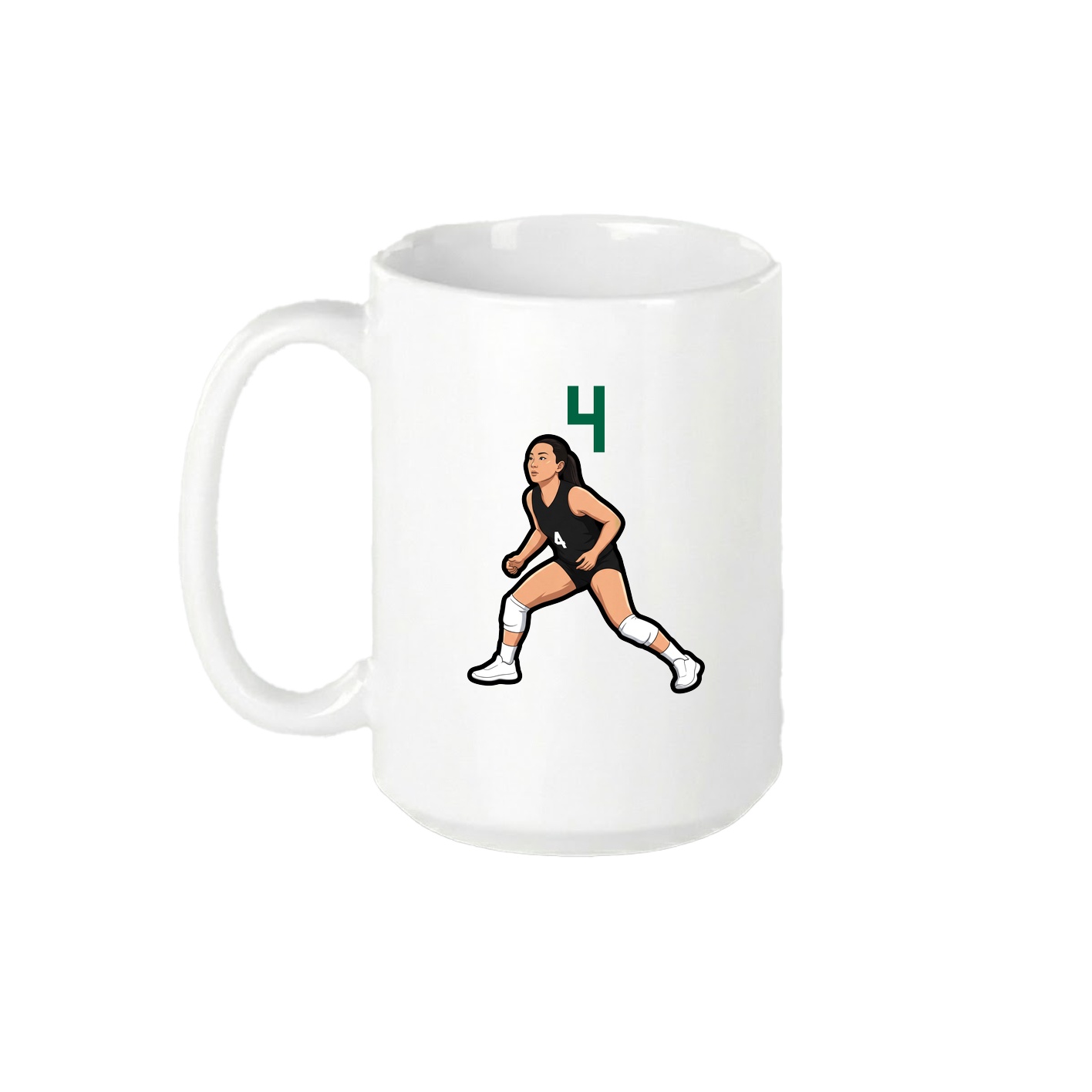 15oz Coffee Mug — Number Top in White