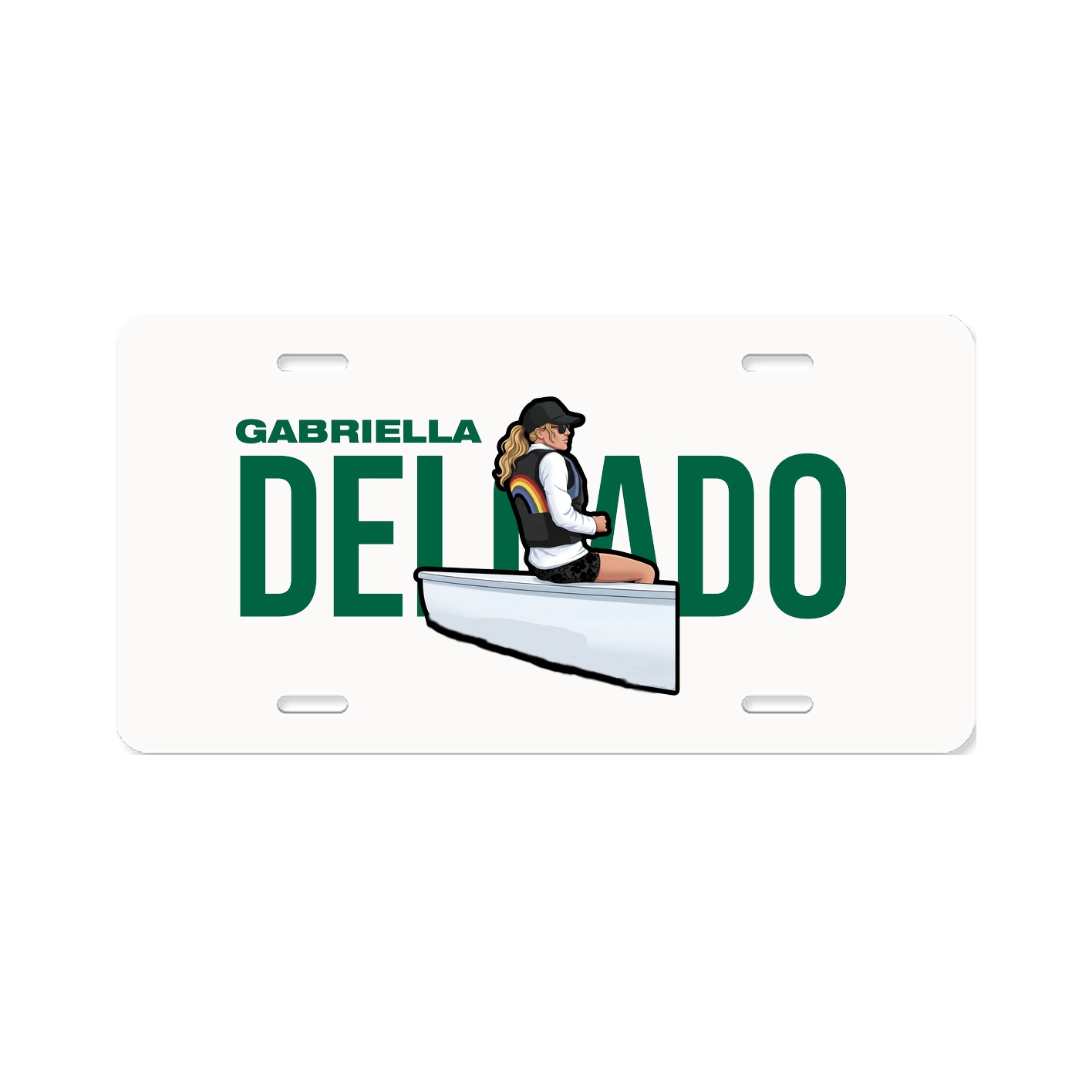 License Plate — Player Name in Classic