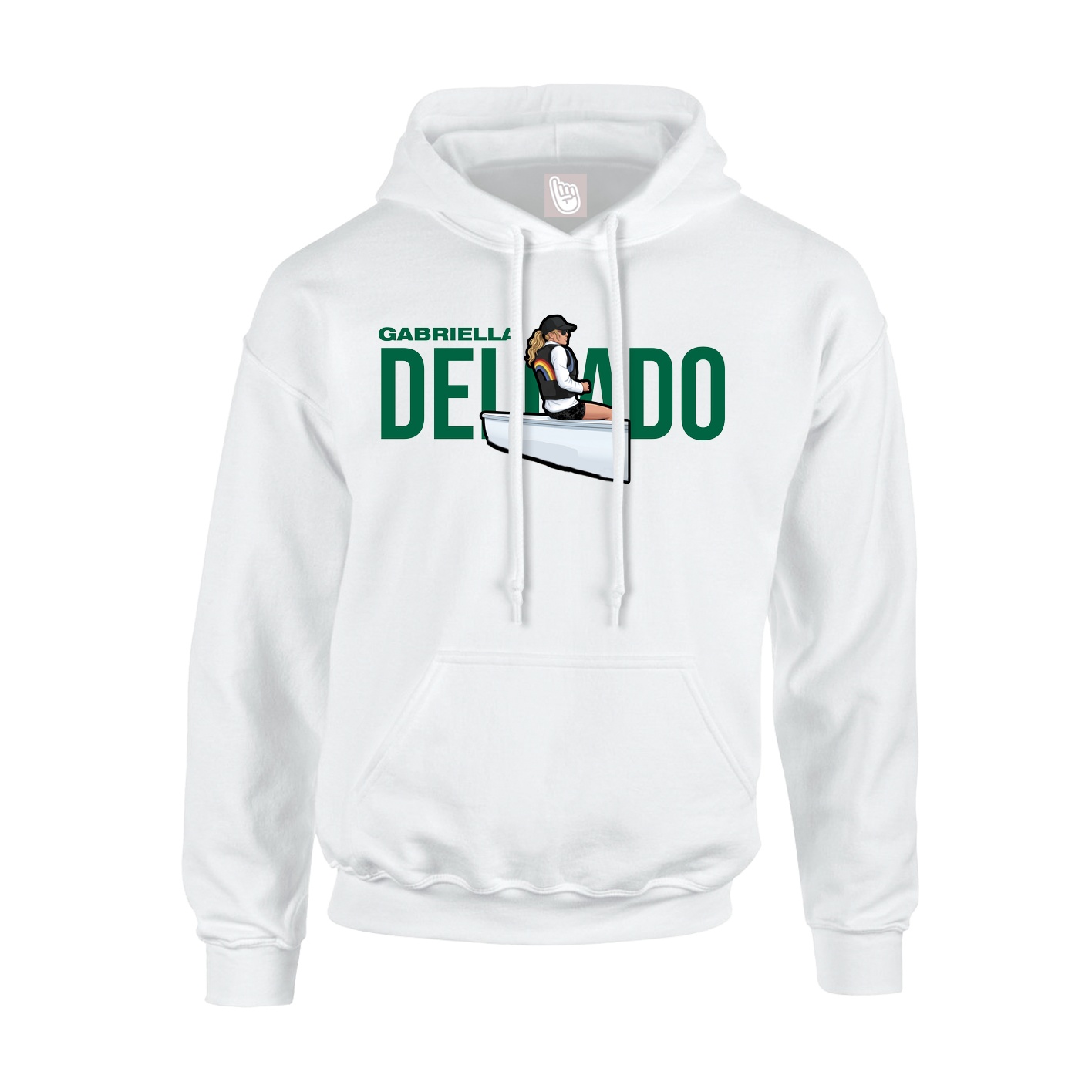 Hoodie — Player Name in White