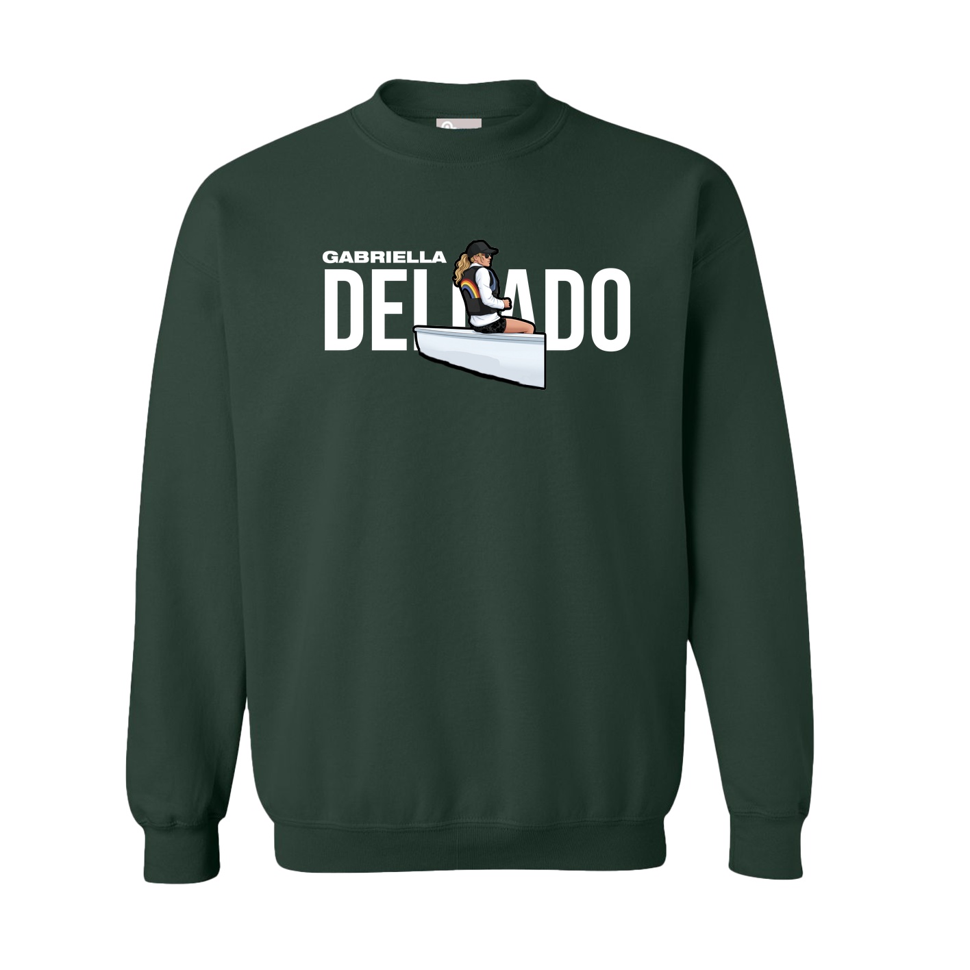 Fleece Crew — Player Name in Green