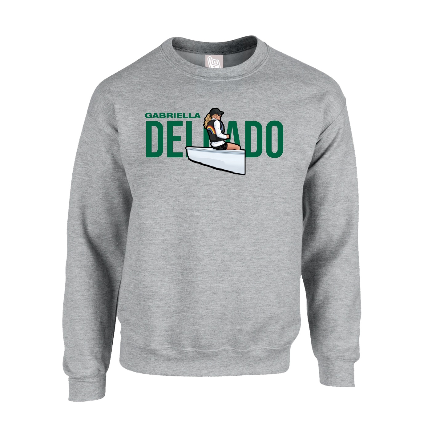 Fleece Crew — Player Name in Grey