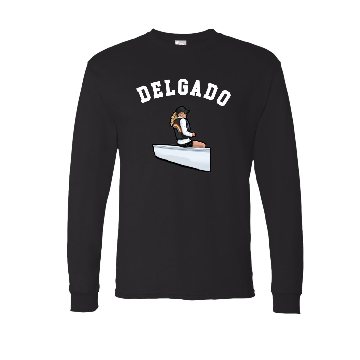 Long Sleeve Tee — Shirsey Arch in Black