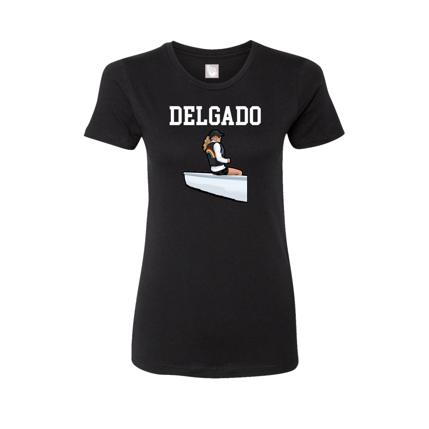Fitted Women's Tee — Shirsey in Black