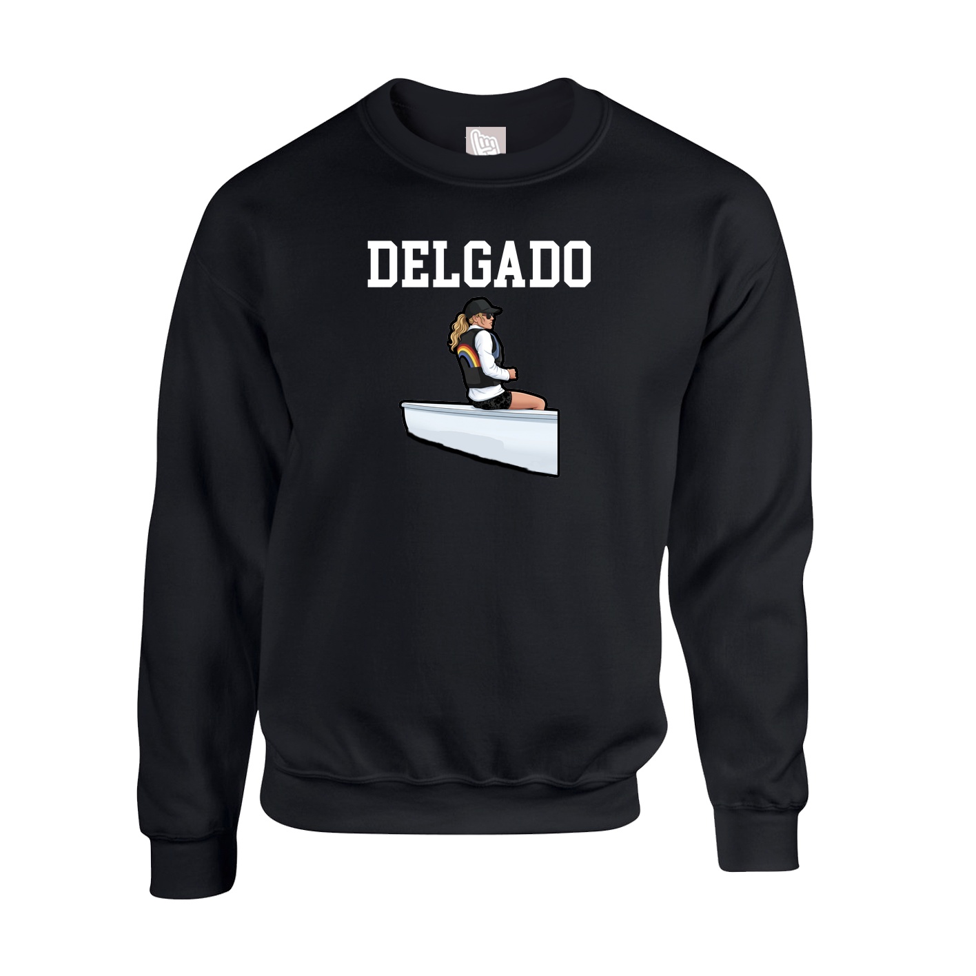 Fleece Crew — Shirsey in Black