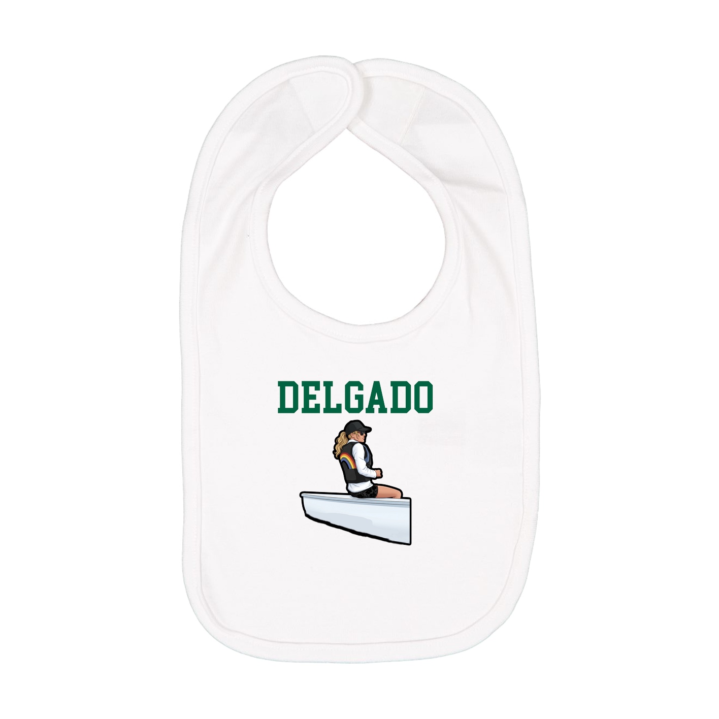 Infant Bib — Shirsey in White