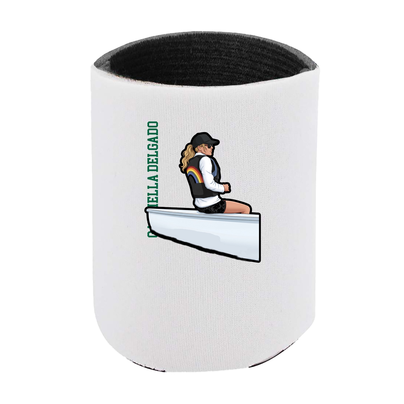 Can Holder — Name Vertical in White