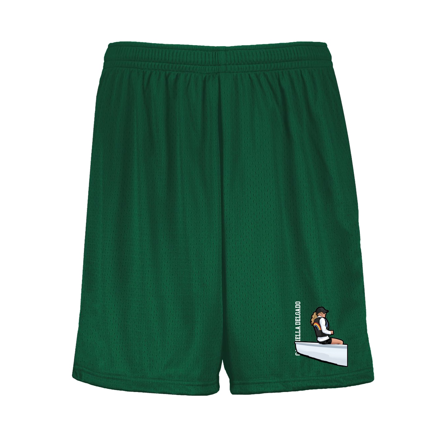 Shorts — Name Vertical in Green