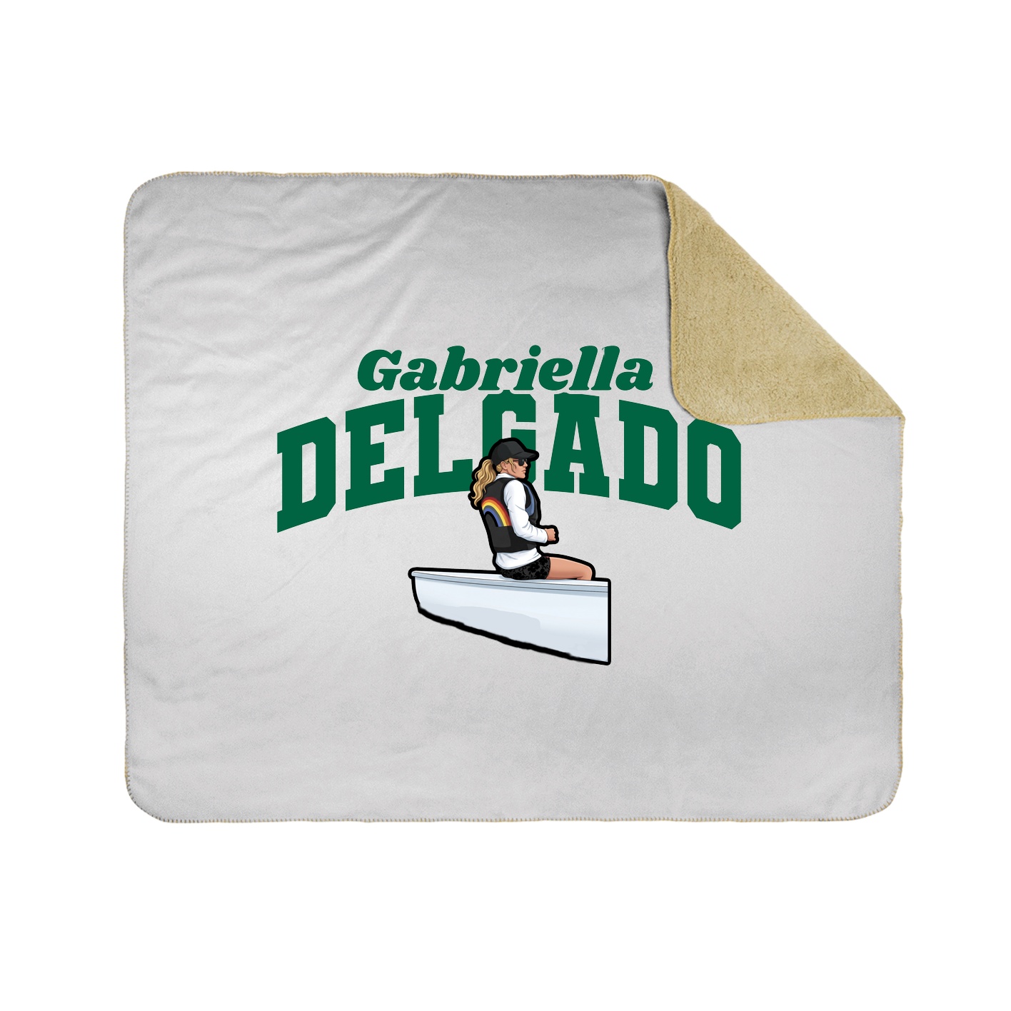 Throw Blanket — Signature Arch in White