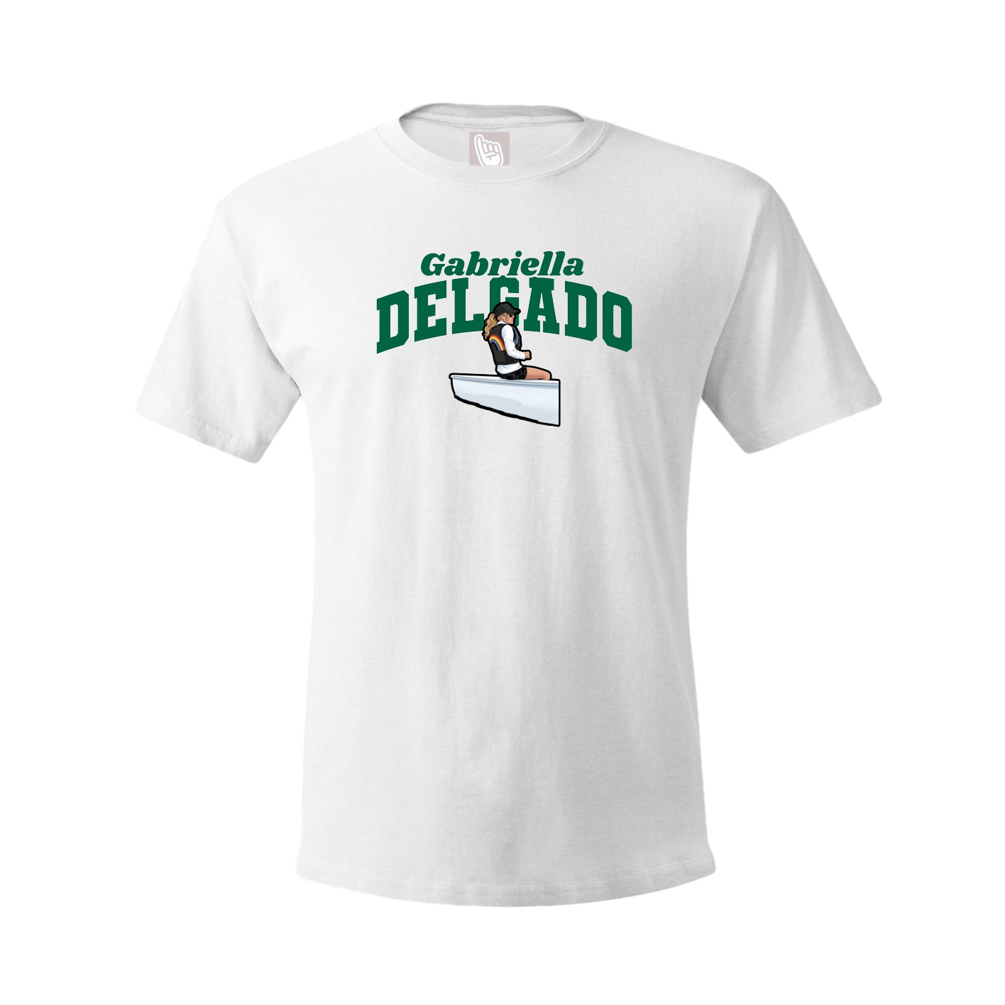 Youth Tee — Signature Arch in White