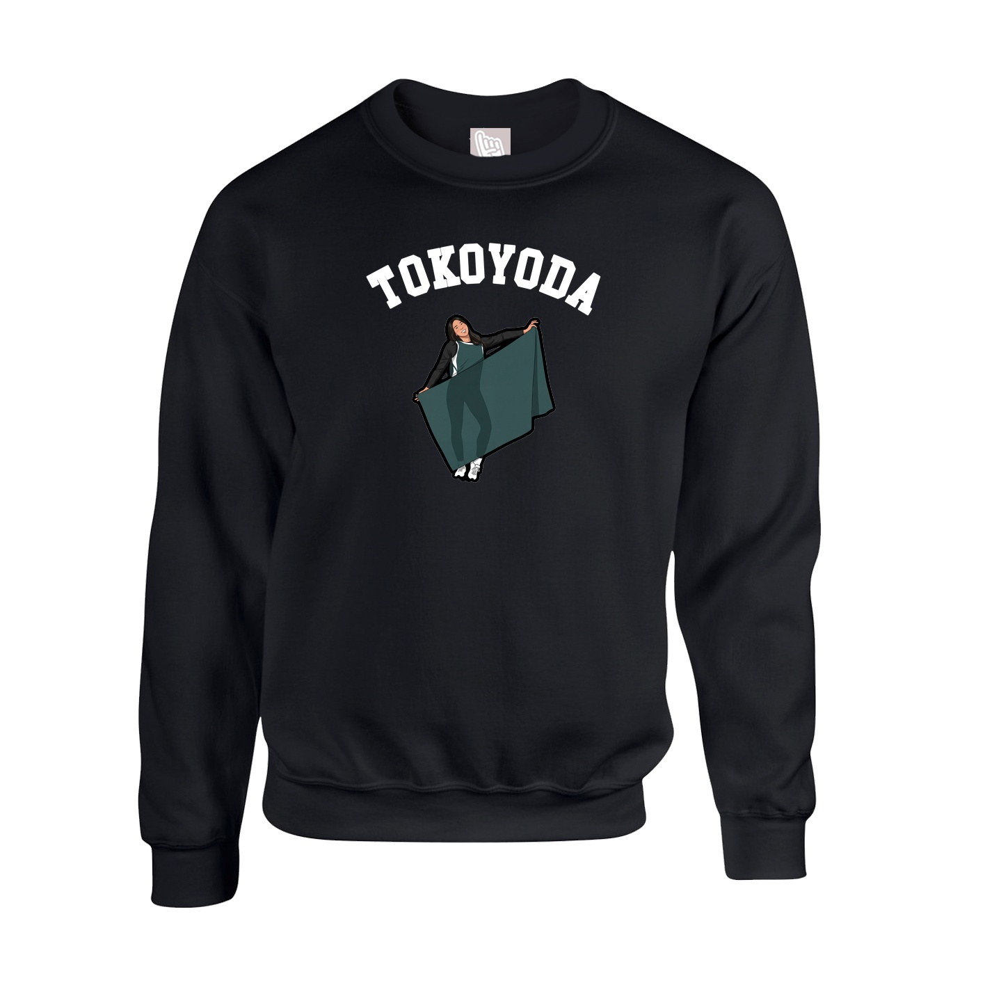 Fleece Crew — Shirsey Arch in Black