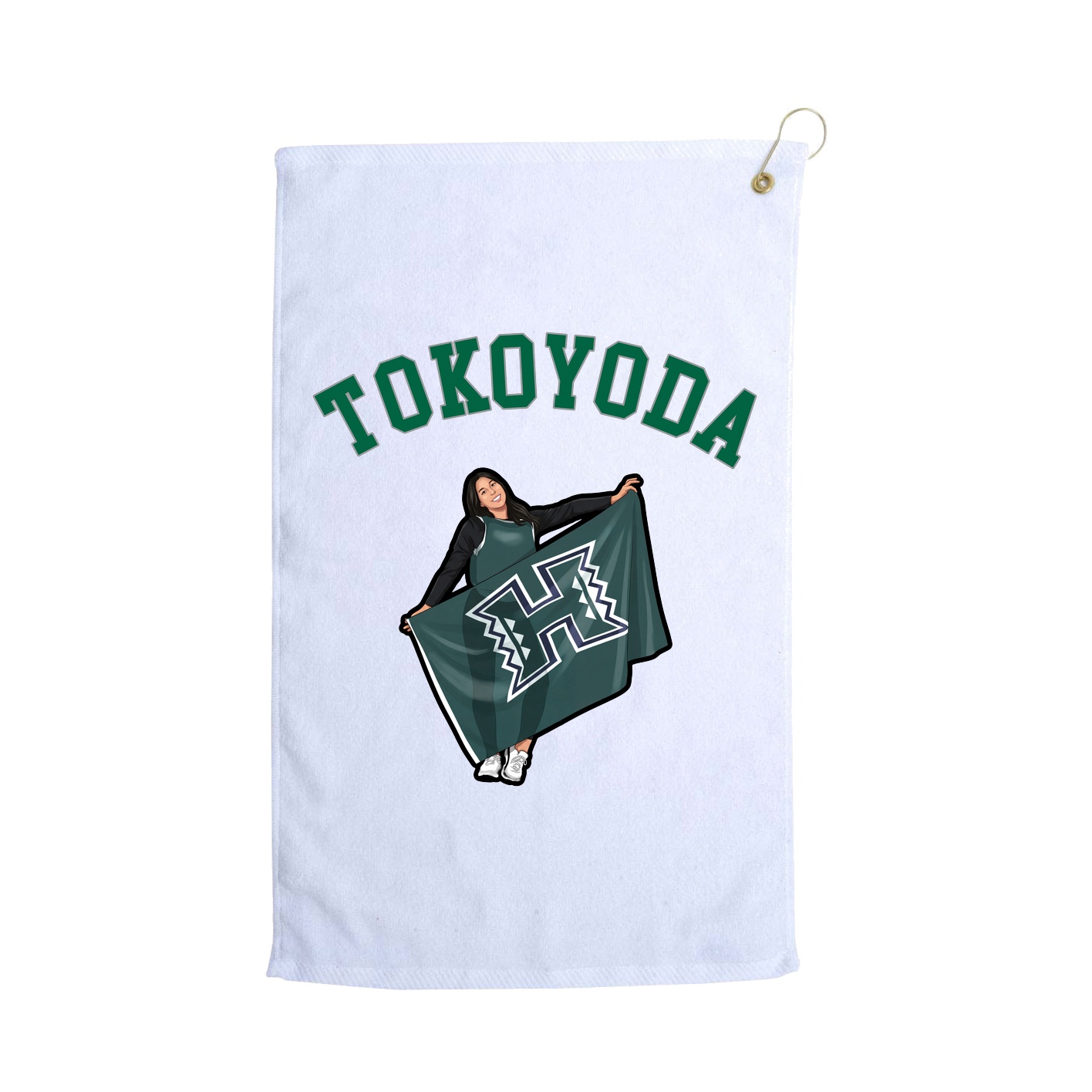 Golf Towel — Shirsey Arch in White
