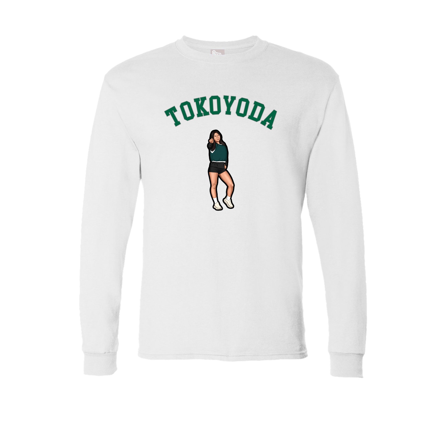 Long Sleeve Tee — Shirsey Arch in White