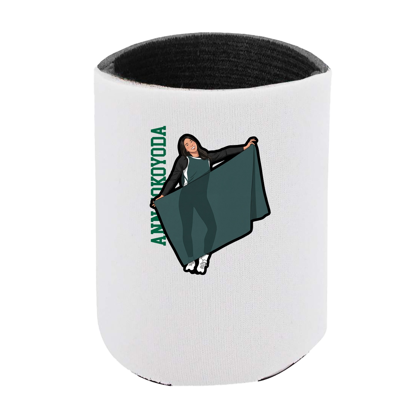 Can Holder — Name Vertical in White