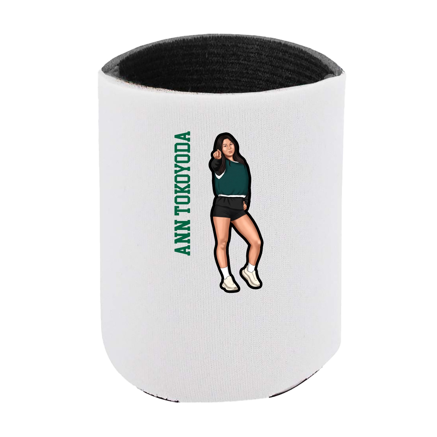 Can Holder — Name Vertical in White