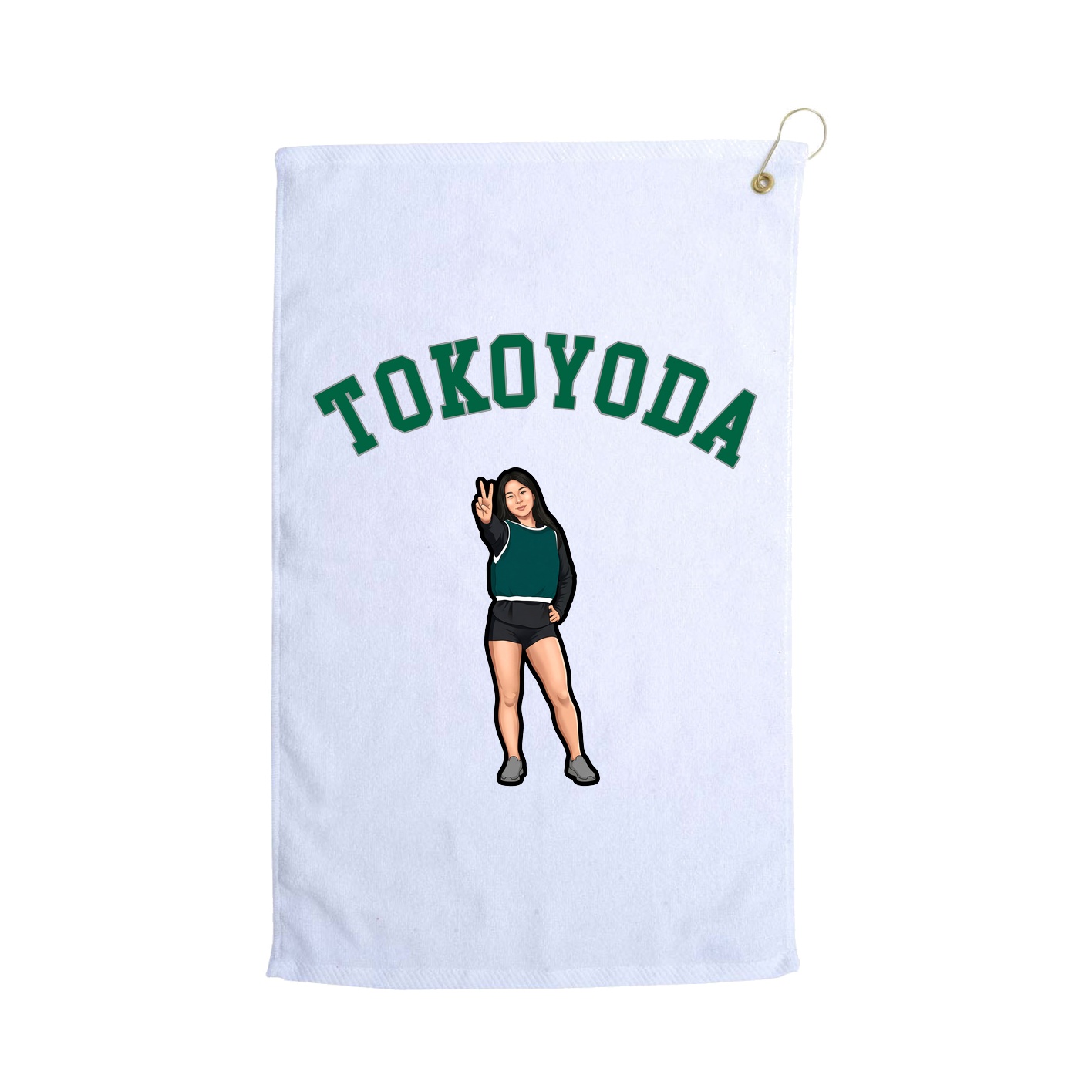 Golf Towel — Shirsey Arch in White