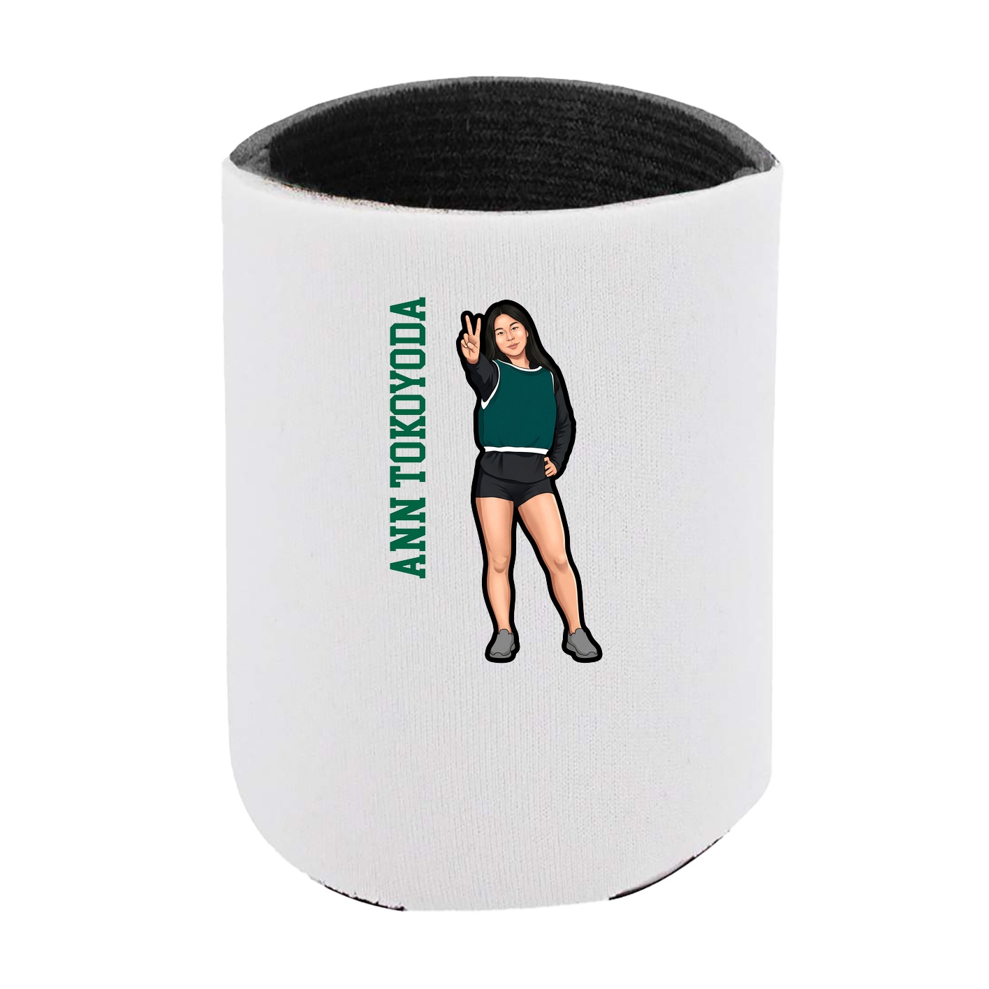 Can Holder — Name Vertical in White