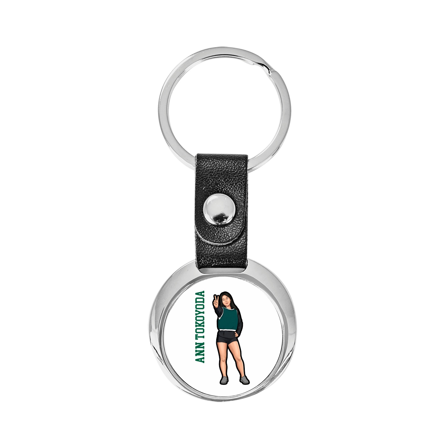 Key Chain — Name Vertical in Classic
