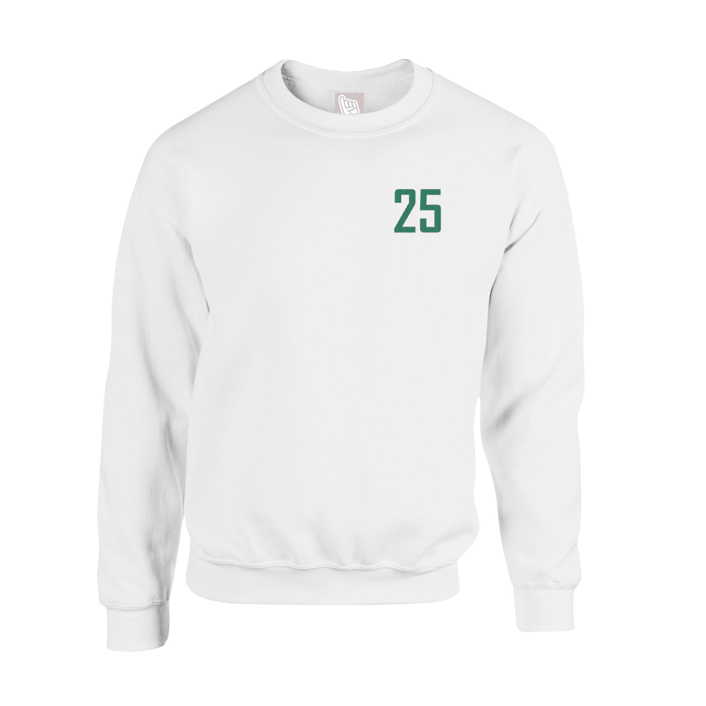 Fleece Crew — Front Shirsy in White