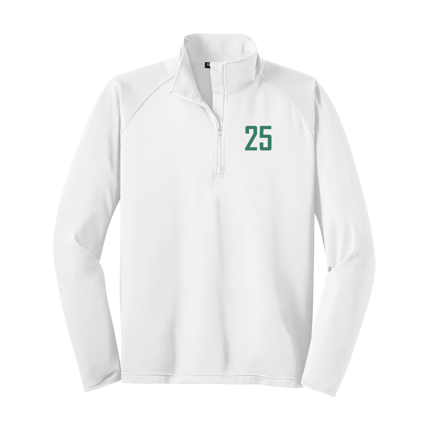 Q-Zip Pullover — Front Shirsy in White