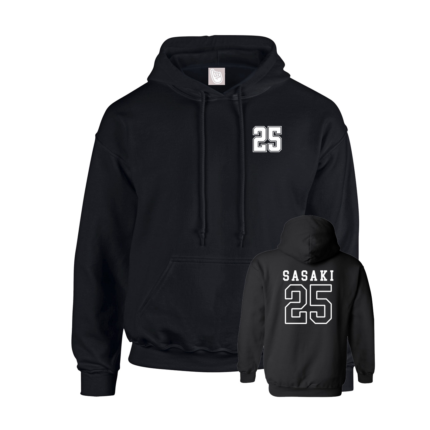 Hoodie — Chest Back in Black