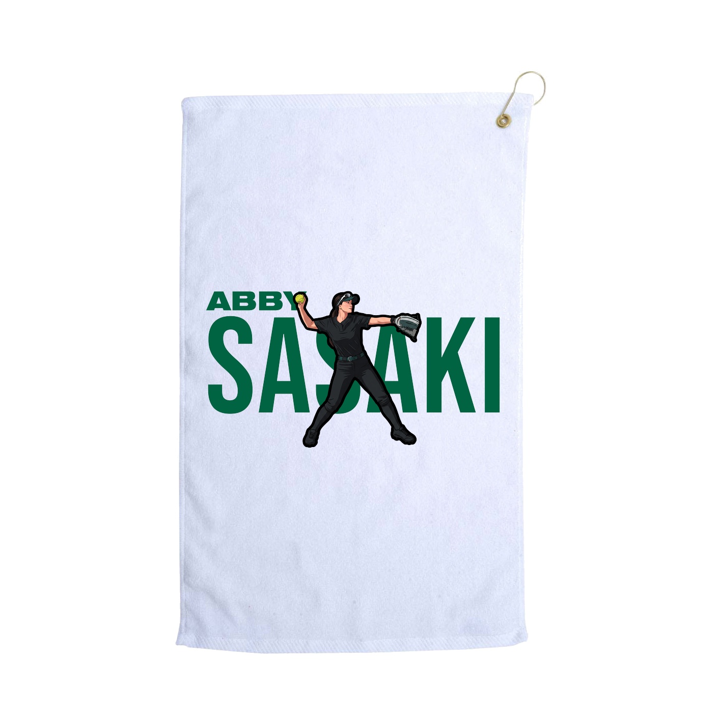 Golf Towel — Player Name in White