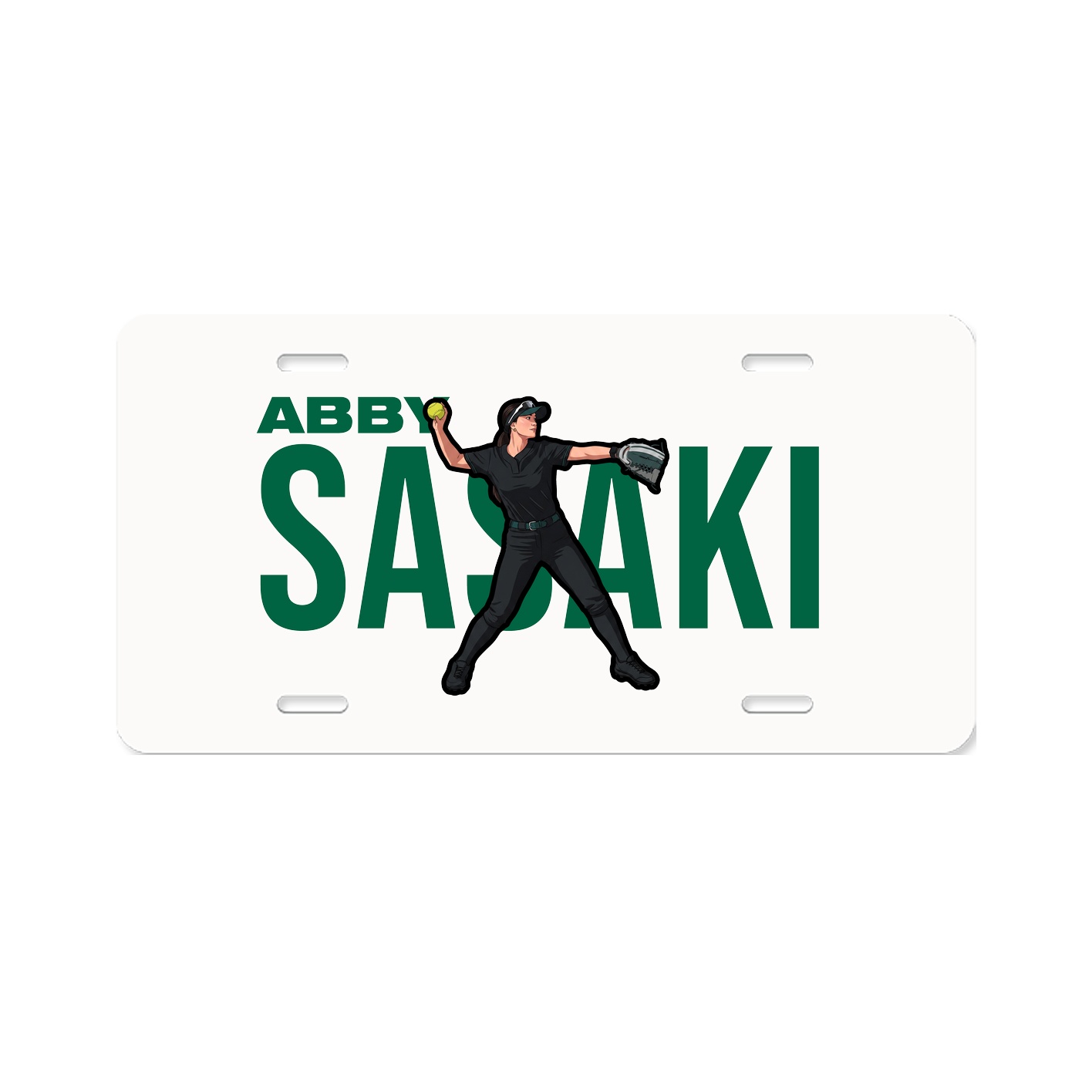 License Plate — Player Name in Classic
