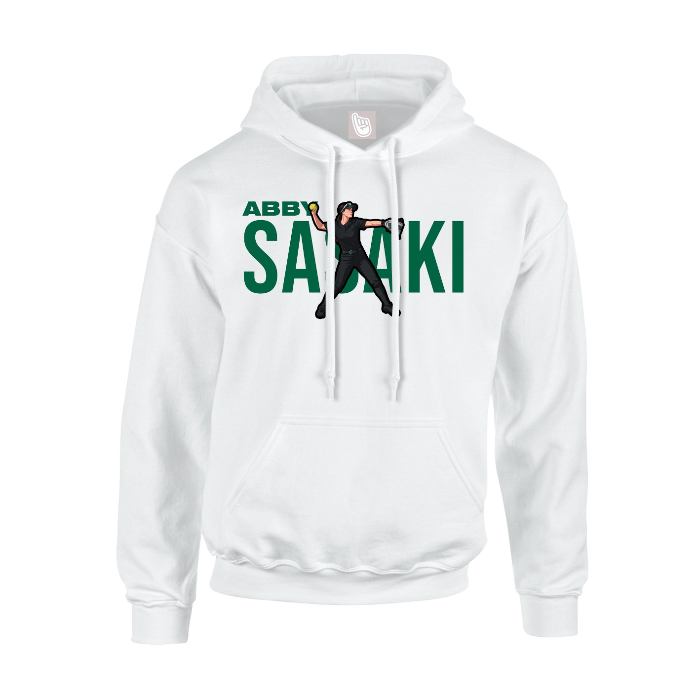 Youth Hoodie — Player Name in White