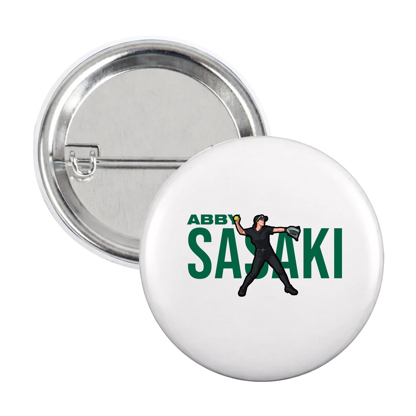 Game Day Button — Player Name in White