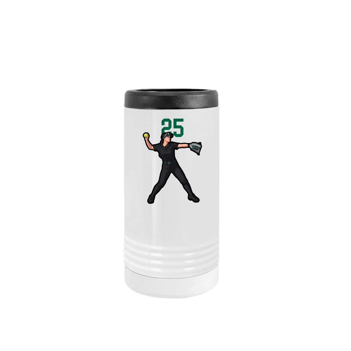 Slim Beverage Holder — Number Top in White