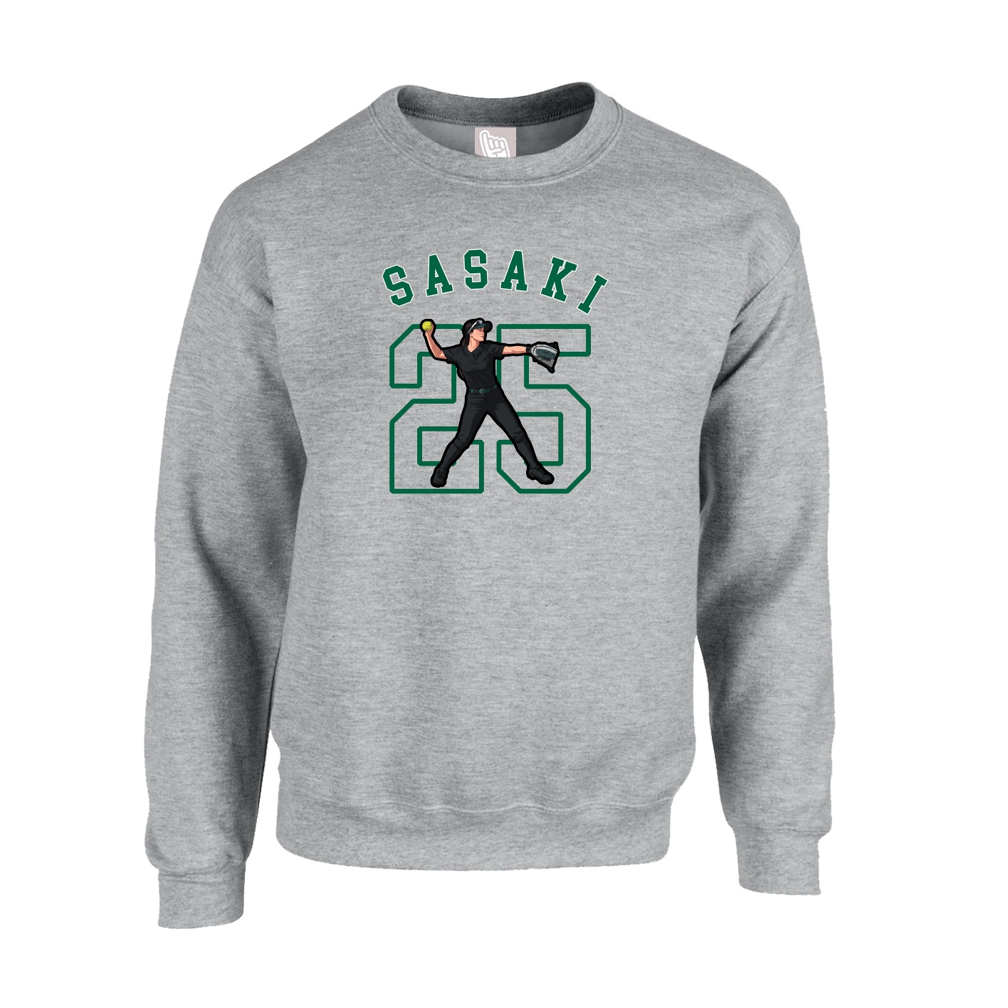 Fleece Crew — Shirsey Arch in Grey