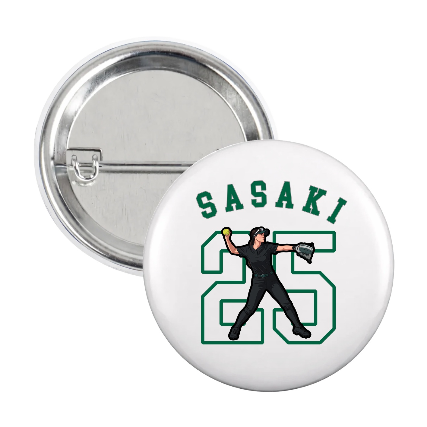 Game Day Button — Shirsey Arch in White