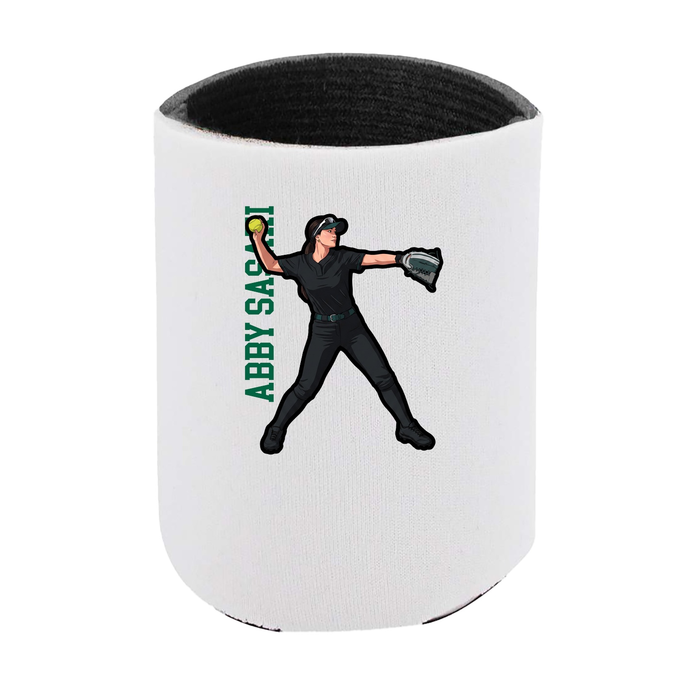 Can Holder — Name Vertical in White