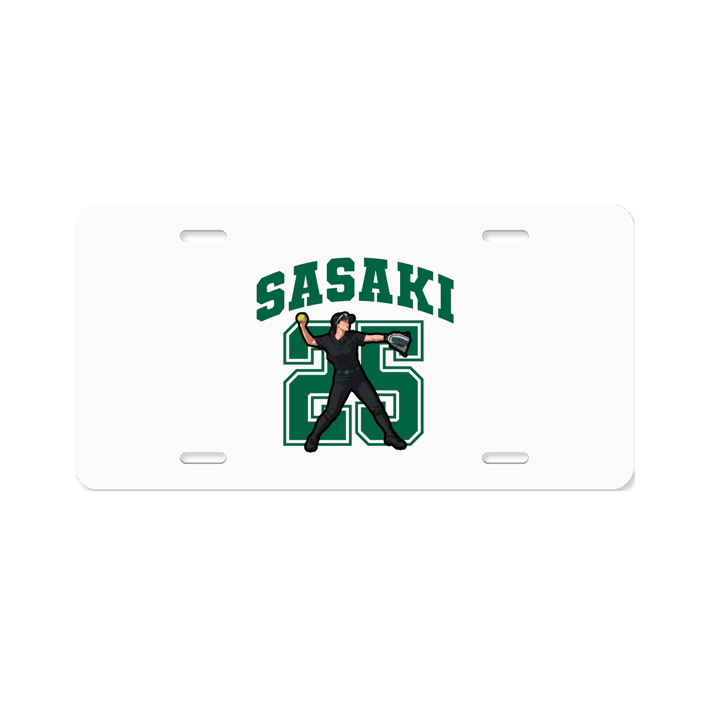 License Plate — Number in Classic