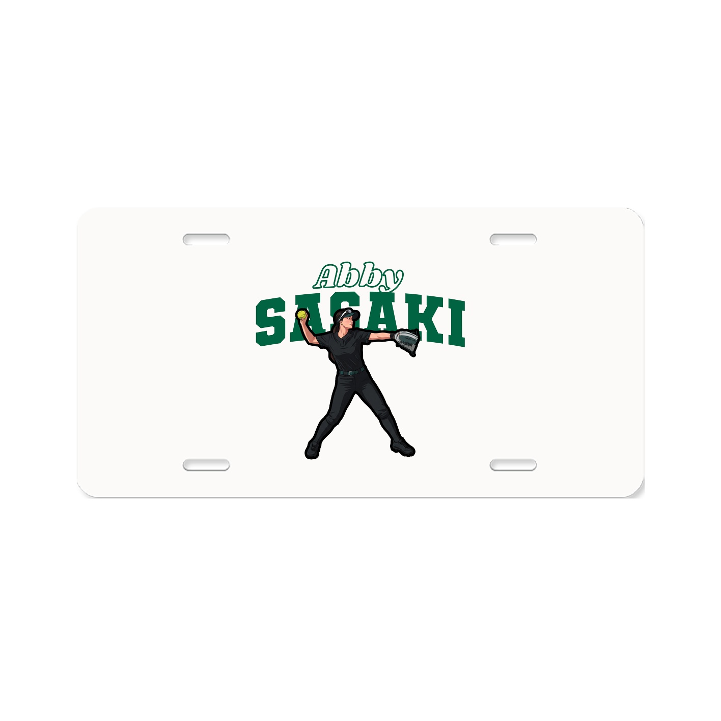 License Plate — Name Arch in Classic
