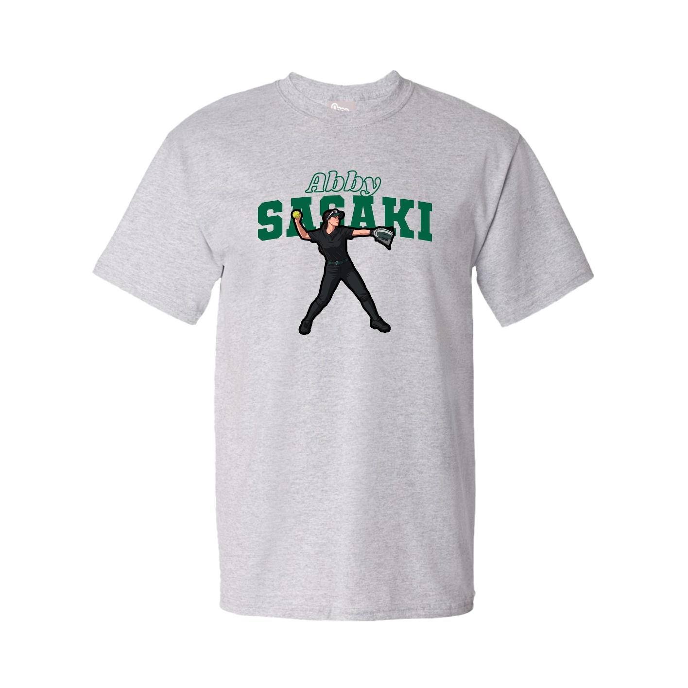 Youth Tee — Name Arch in Grey