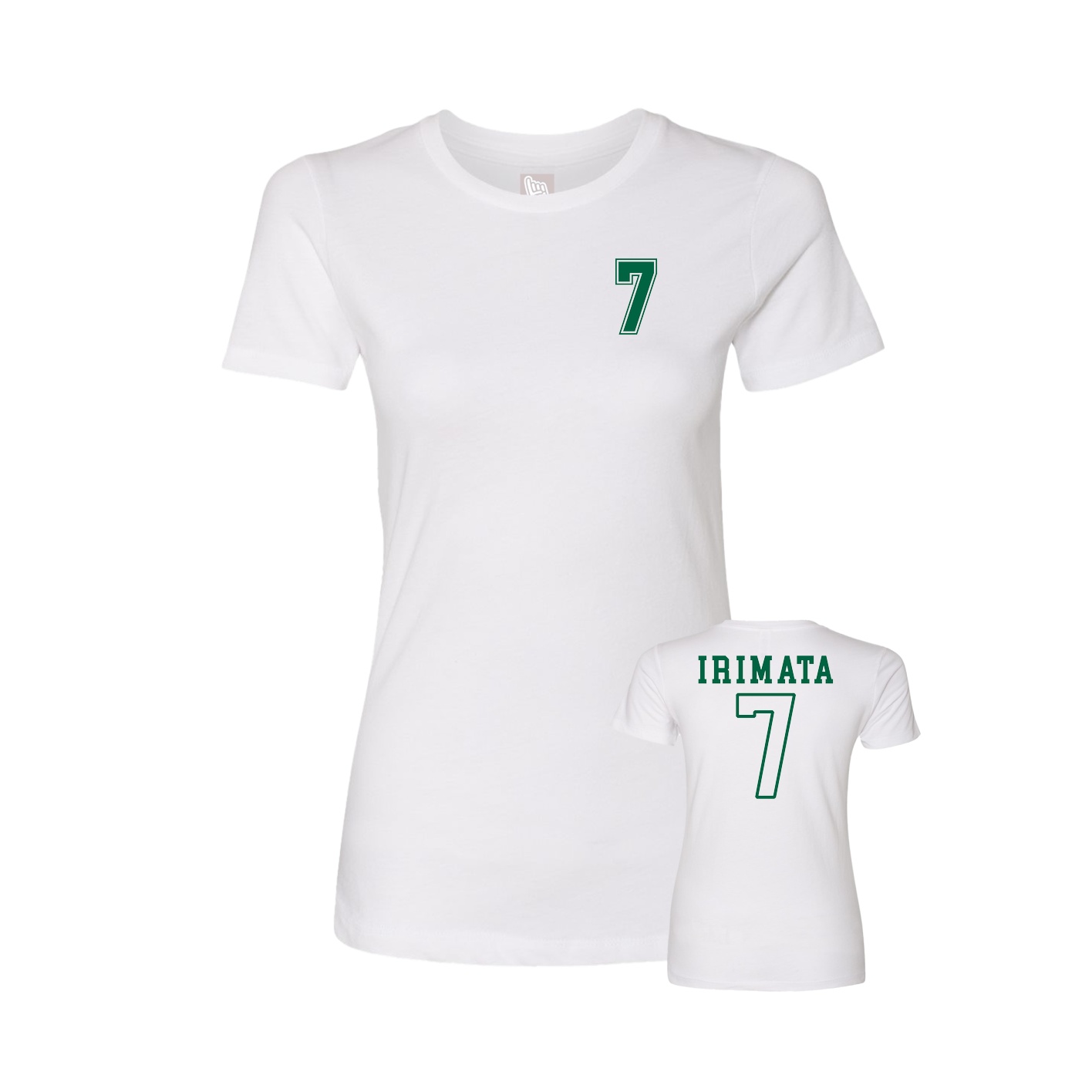 Womens Tee — Chest Back in White