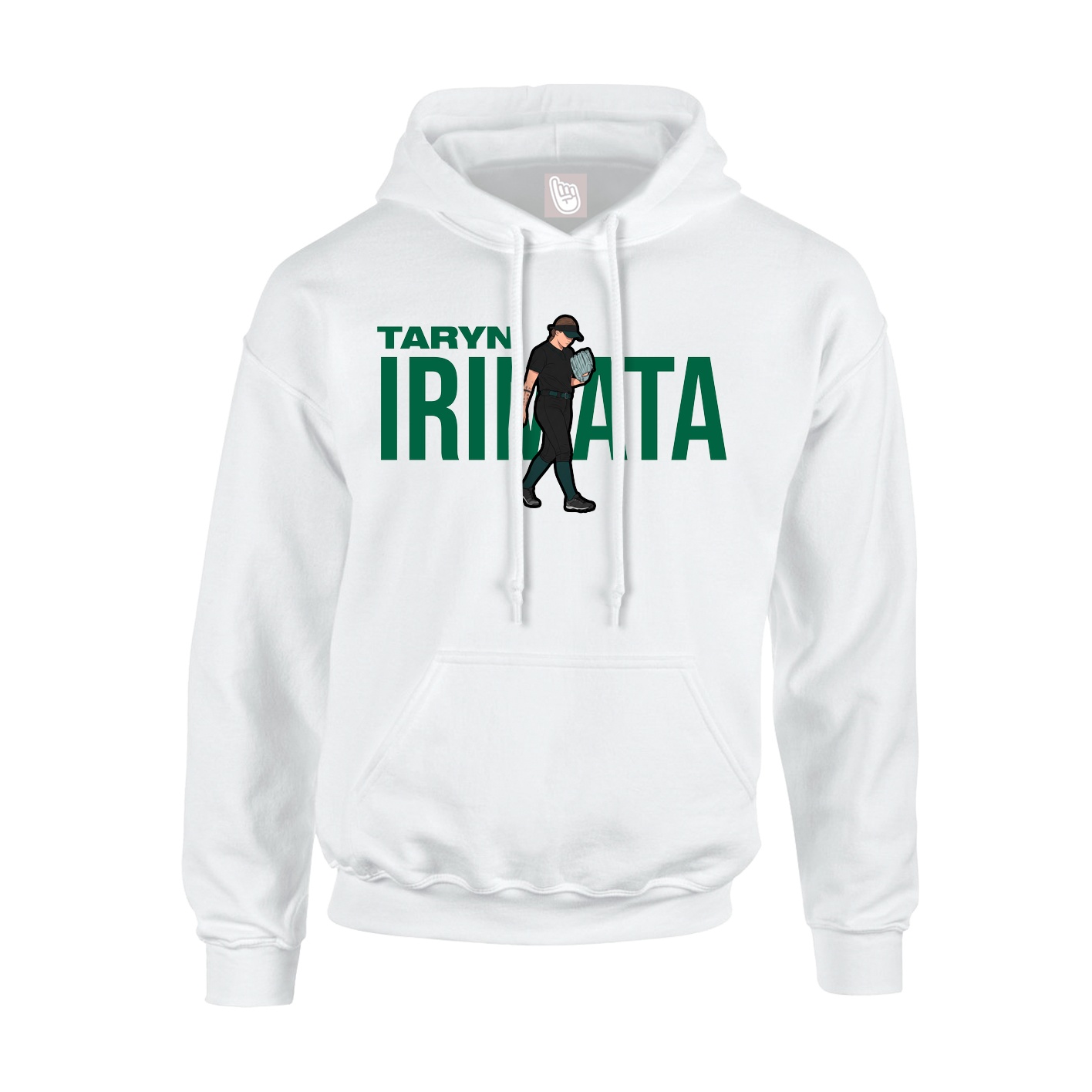 Youth Hoodie — Player Name in White