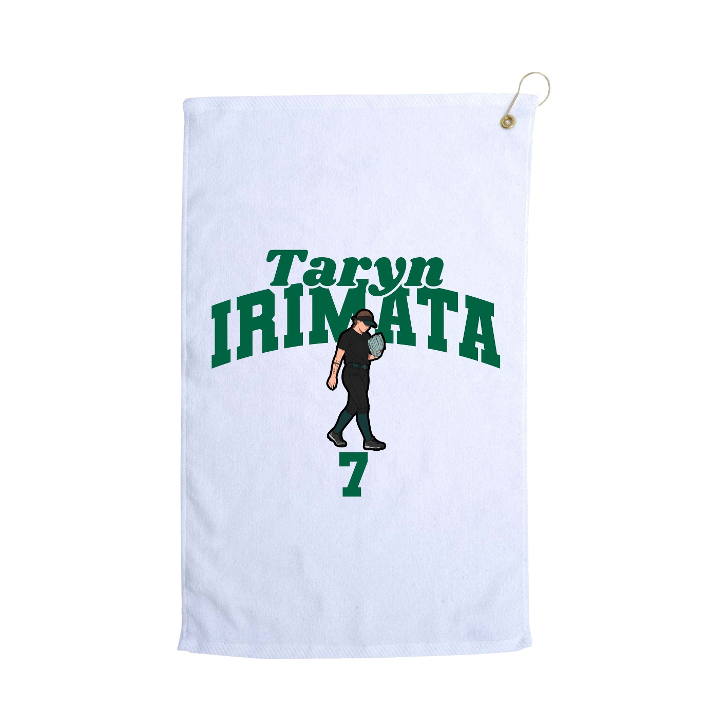 Golf Towel — Signature Arch in White
