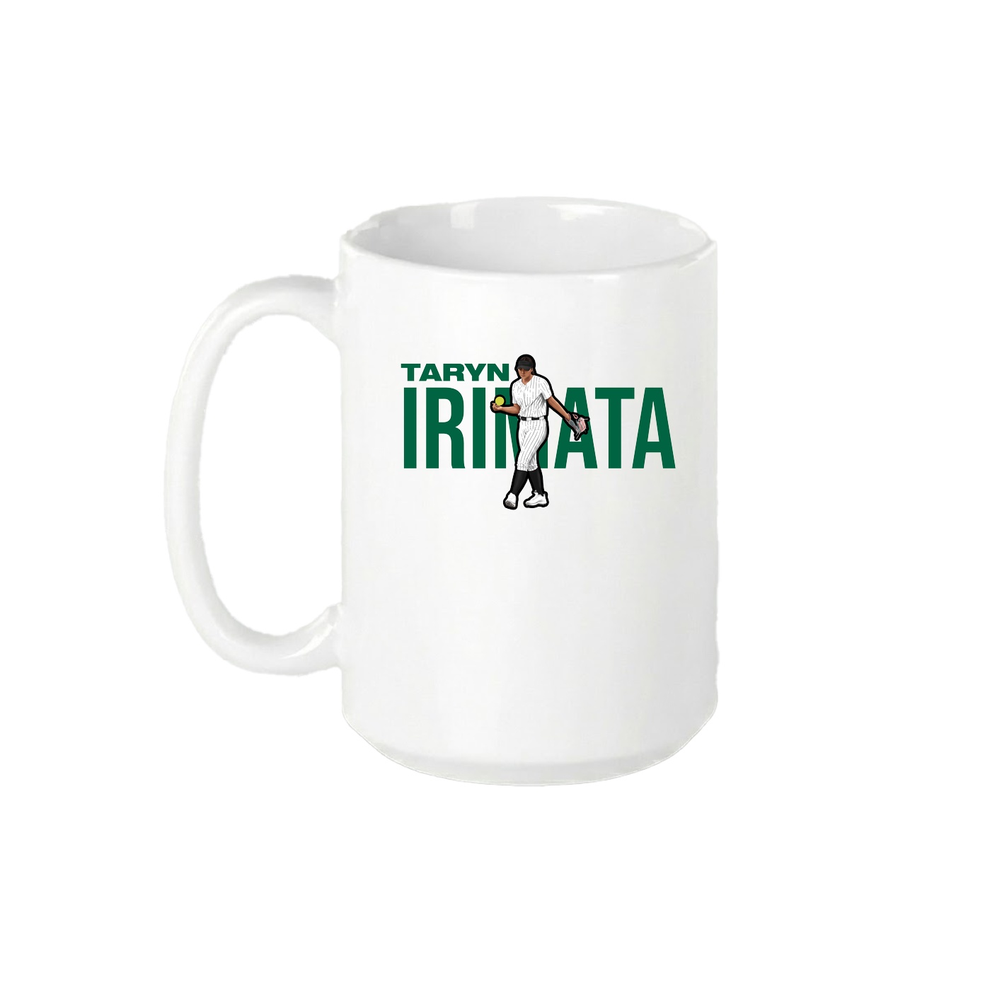 15oz Coffee Mug — Player Name in White