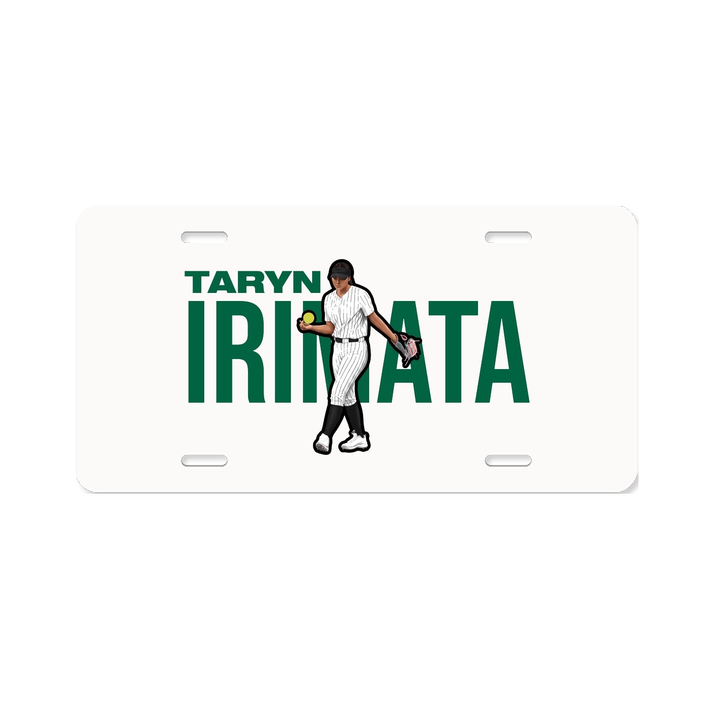 License Plate — Player Name in Classic
