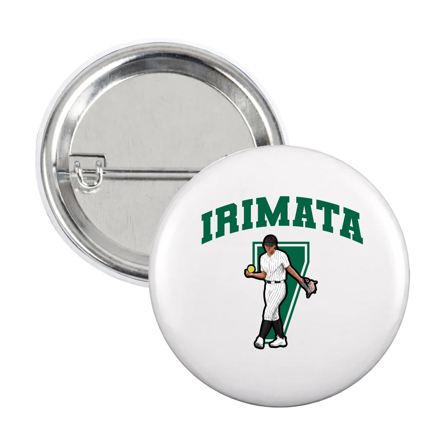 Game Day Button — Number in White