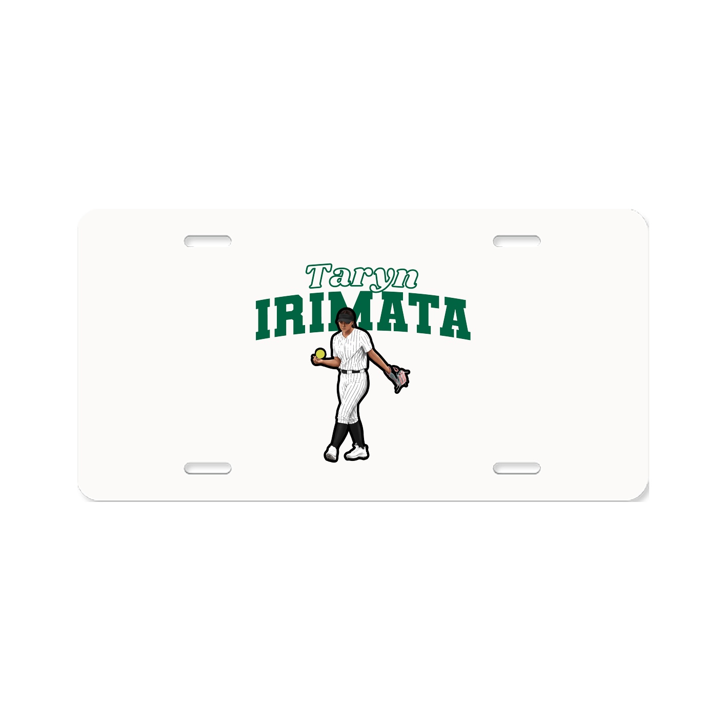 License Plate — Name Arch in Classic