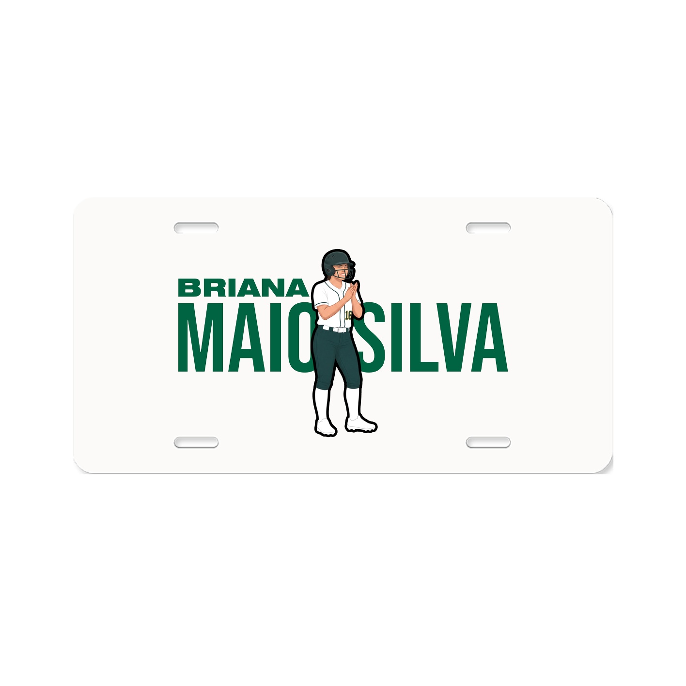License Plate — Player Name in Classic
