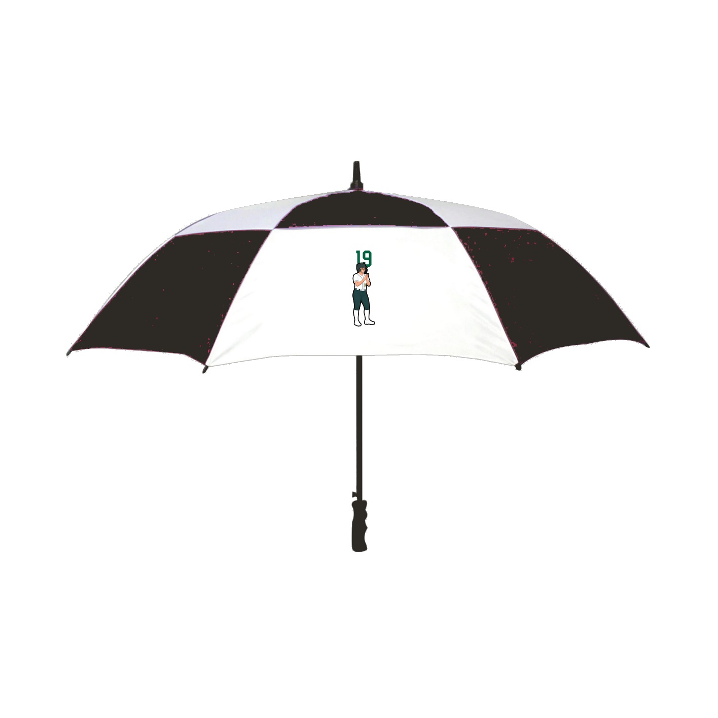 Golf Umbrella — Number Top in Black