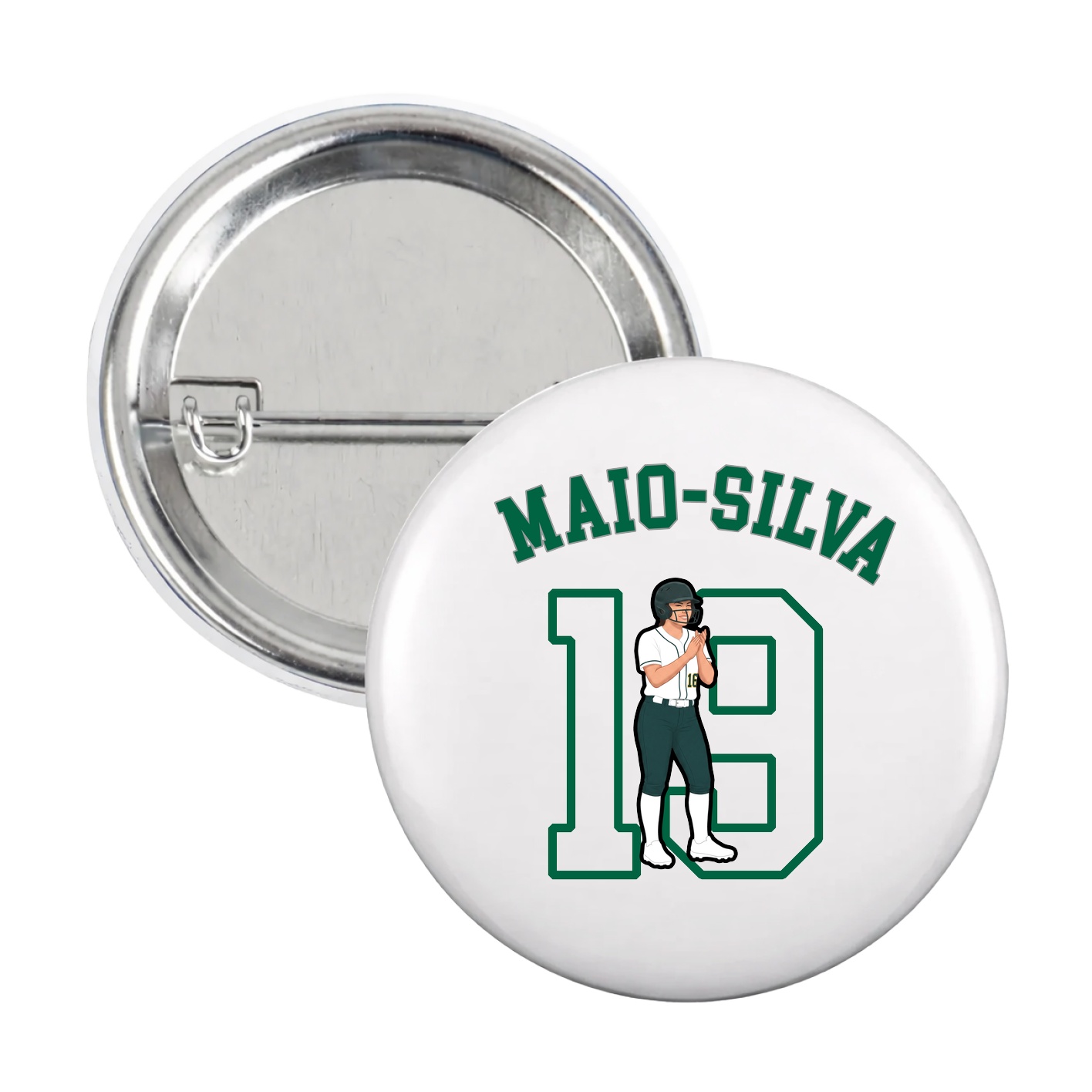 Game Day Button — Shirsey Arch in White