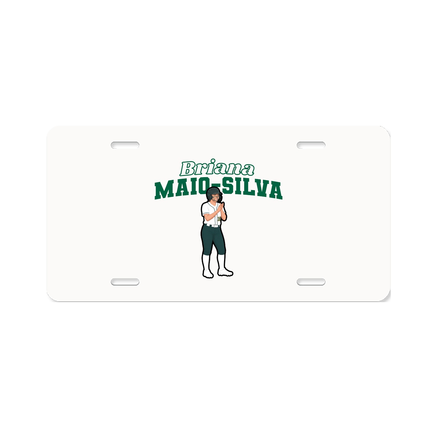 License Plate — Name Arch in Classic