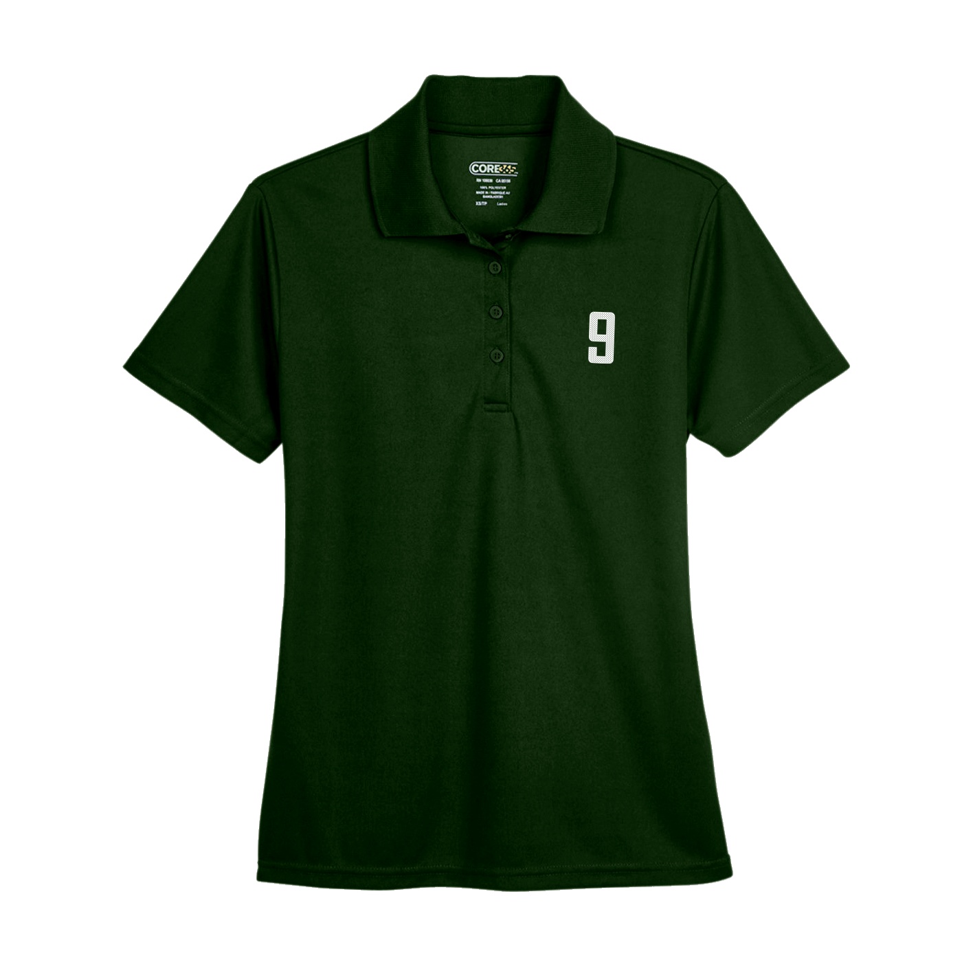 Womens Performance Polo — Front Shirsy in Green
