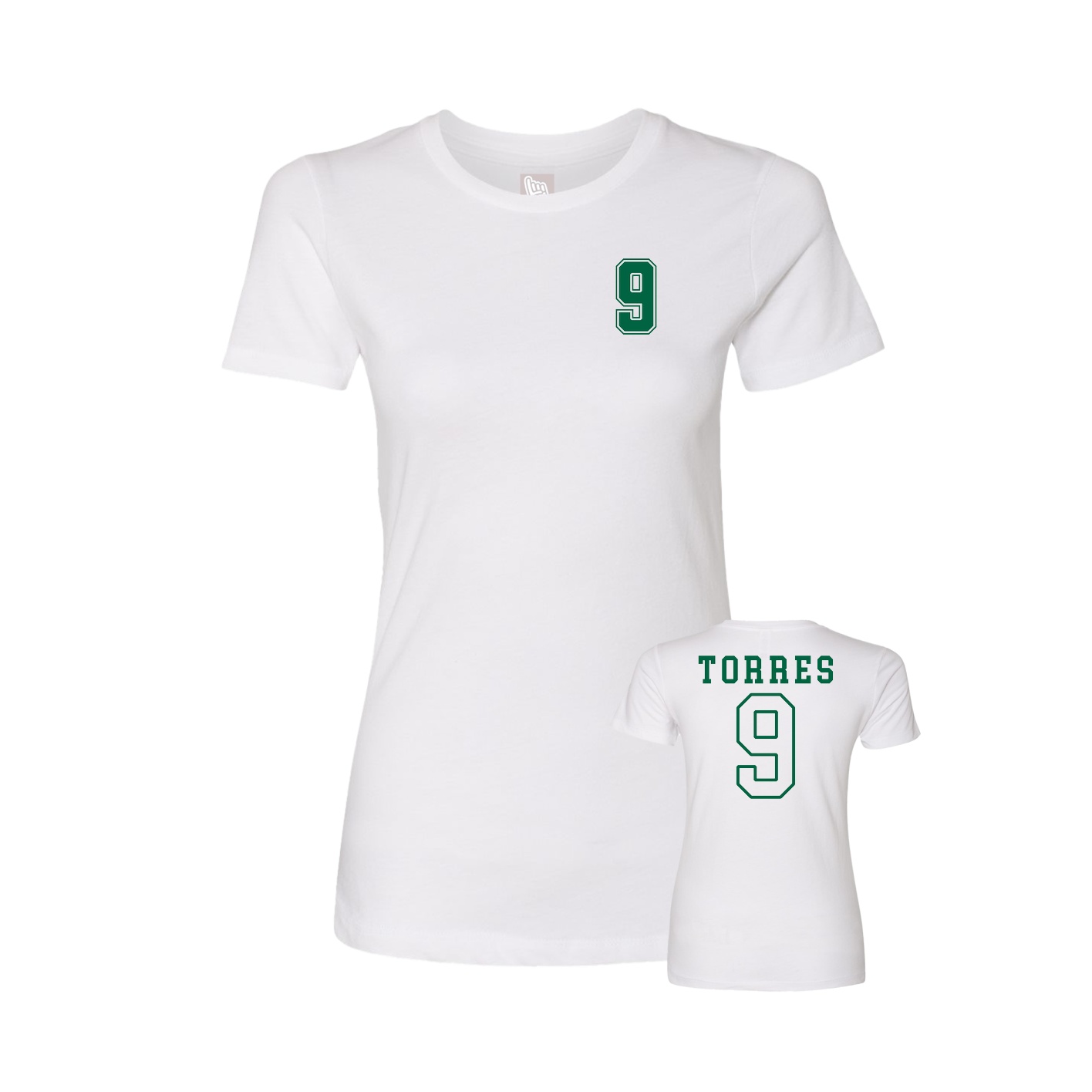 Womens Tee — Chest Back in White